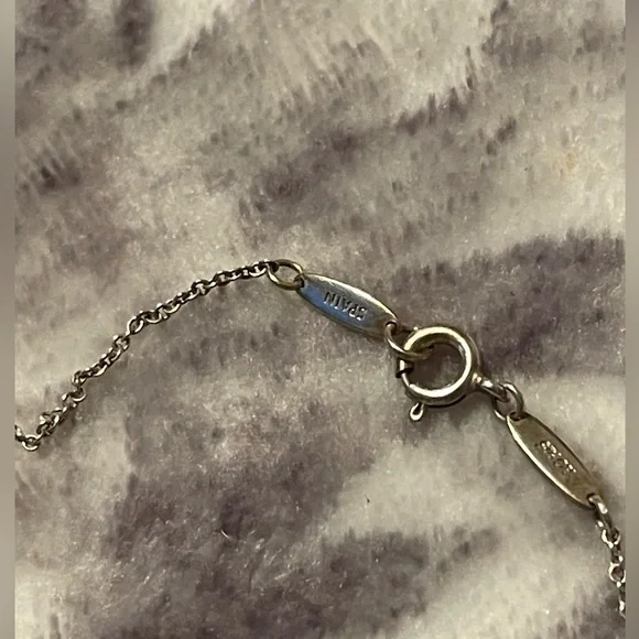 Tiffany &co Elsa peretti opened heart 16 inch chain - Picture 3 of 9